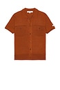 view 1 of 4 Maurice Polo Knit Cardigan in Tangerine