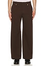 view 3 of 4 Wide Chino Pants in Brown