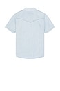 view 2 of 4 Short Sleeved Denim Shirt in Light Indigo