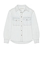 view 1 of 4 Safari Pocket Denim Shirket in Light Indigo