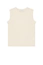 view 1 of 4 TOP DE PUNTO SIN MANGAS DAMIER in Ivory