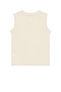 view 2 of 4 TOP DE PUNTO SIN MANGAS DAMIER in Ivory