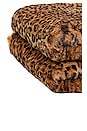 view 4 of 6 Brady Faux Fur Blanket in Leopard