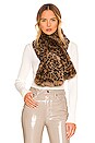 view 1 of 3 Bambi Faux Fur Scarf in Leopard
