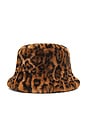 view 3 of 3 Amara Leopard Bucket Hat in Leopard