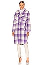 view 2 of 4 Graham Coat in Amethyst Plaid