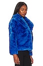 view 3 of 5 Milly Faux Fur Jacket in Azure Blue
