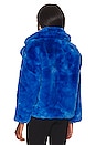 view 4 of 5 Milly Faux Fur Jacket in Azure Blue