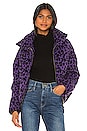 view 1 of 5 Paula Puffer Jacket in Violet Leopard