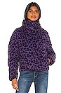 view 2 of 5 Paula Puffer Jacket in Violet Leopard