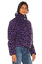 view 3 of 5 Paula Puffer Jacket in Violet Leopard