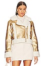 view 2 of 5 JAY ジャケット in Metallic Gold & Ivory
