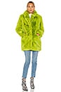 view 2 of 4 MANTEAU IMITATION FOURRURE SOPHIE in Neon Green