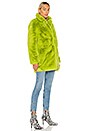 view 3 of 4 MANTEAU IMITATION FOURRURE SOPHIE in Neon Green