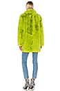 view 4 of 4 MANTEAU IMITATION FOURRURE SOPHIE in Neon Green