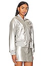 view 2 of 4 Chaz Metallic Jacket in Silver