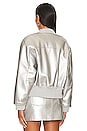view 3 of 4 Chaz Metallic Jacket in Silver