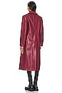 view 4 of 4 x Mansur Gavriel Collaboration Liv Apple Leather Coat in Rhubarb