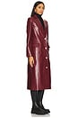 view 3 of 4 Lauren Overcoat in Crimson