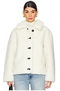 view 1 of 5 Charlie Reversible Short Coat in Blanc