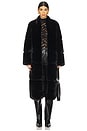 view 1 of 4 Sylke Long Coat in Noir