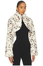 view 2 of 4 Odette Snow Leopard Bolero in Blanc Multi