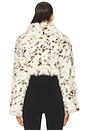 view 3 of 4 Odette Snow Leopard Bolero in Blanc Multi