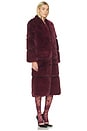 view 3 of 4 MANTEAU SYLKE in Merlot
