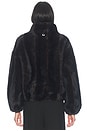view 5 of 6 Iris Shaved Faux Mink Bomber in Noir Multi