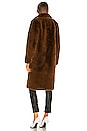 view 4 of 4 Laure Faux Fur Coat in Chocolat