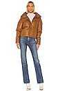 view 2 of 4 Camila Vegan Leather Puffer Jacket in Camel