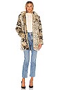view 1 of 4 Sydney Faux Fur Coat in Ivory Python
