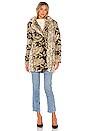 view 2 of 4 Sydney Faux Fur Coat in Ivory Python