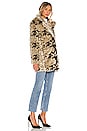 view 3 of 4 Sydney Faux Fur Coat in Ivory Python