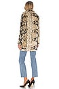 view 4 of 4 Sydney Faux Fur Coat in Ivory Python