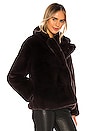 view 3 of 5 Manon Faux Fur Coat in Eboni in Ebene