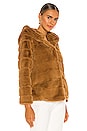 view 3 of 5 BLOUSON IMITATION FOURRURE GOLDIE in Camel