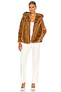 view 5 of 5 BLOUSON IMITATION FOURRURE GOLDIE in Camel
