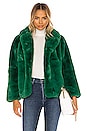 view 1 of 4 Manon Faux Fur Jacket in Verdant Green