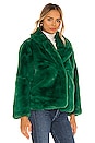 view 2 of 4 Manon Faux Fur Jacket in Verdant Green