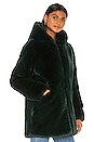 view 3 of 5 Marie Faux Fur Coat in Emerald Green