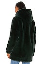 view 4 of 5 Marie Faux Fur Coat in Emerald Green