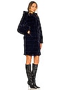 view 3 of 4 Celina 2.0 Faux Fur Coat in Navy Blue
