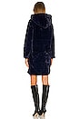 view 4 of 4 Celina 2.0 Faux Fur Coat in Navy Blue
