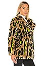 view 3 of 5 Chloe Faux Fur Coat in Neon Leopard