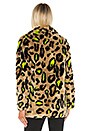 view 4 of 5 Chloe Faux Fur Coat in Neon Leopard
