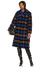view 2 of 4 TIKKA コート in Blue & Yellow Plaid