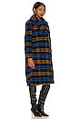 view 3 of 4 TIKKA コート in Blue & Yellow Plaid