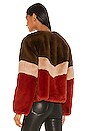 view 3 of 4 CHAQUETA PIEL SINTÉTICA BRIGITTE in Chocolat, Sand & Ginger