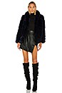view 5 of 5 Sarah Faux Fur Jacket in Navy Blue